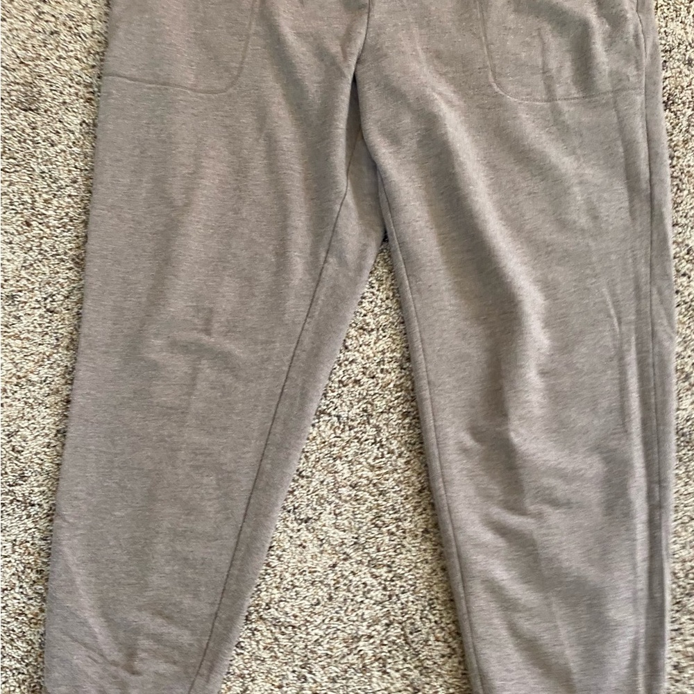 Pure J. Jill Light Heather Brown Sweat Pants L